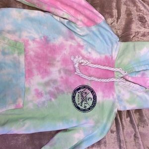 Surf shack tie die sweatshirt